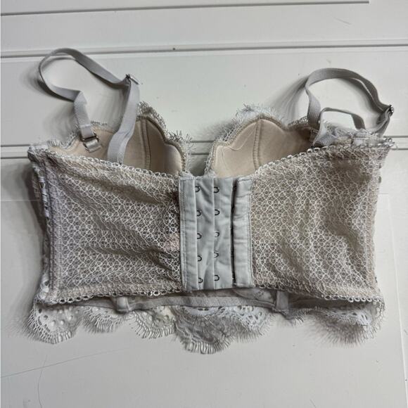 Victoria’s Secret Dream Angels White Lace Lined Multi Way Position Bra Size 32B - Picture 3 of 4